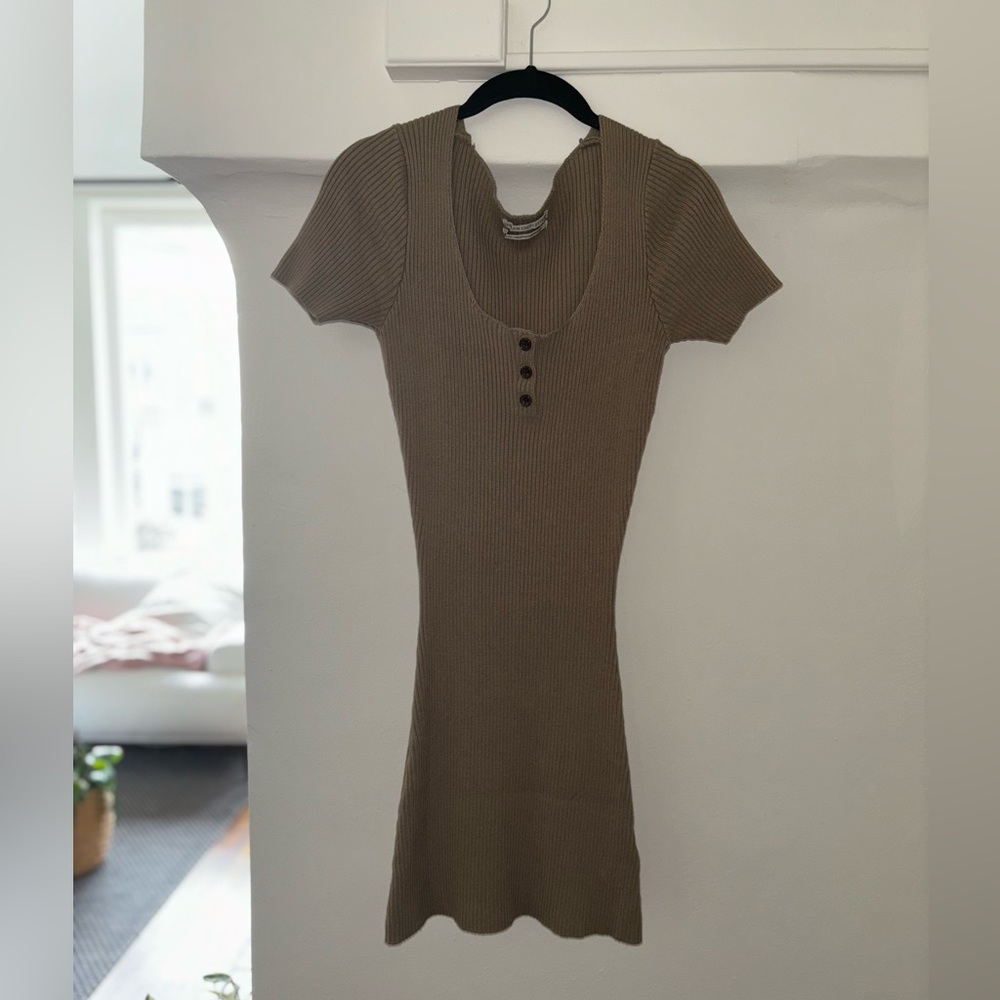 Urban Outfitters UO Lily Button Down Bodycon Mini Dress - Picture 3 of 6